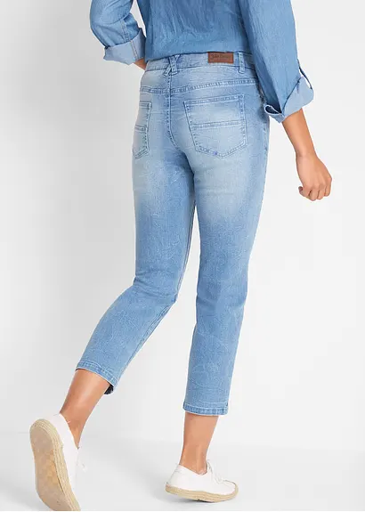 Bonprix Schöne Soft-Jeans In 7/8-Länge Mit Modischer Waschung