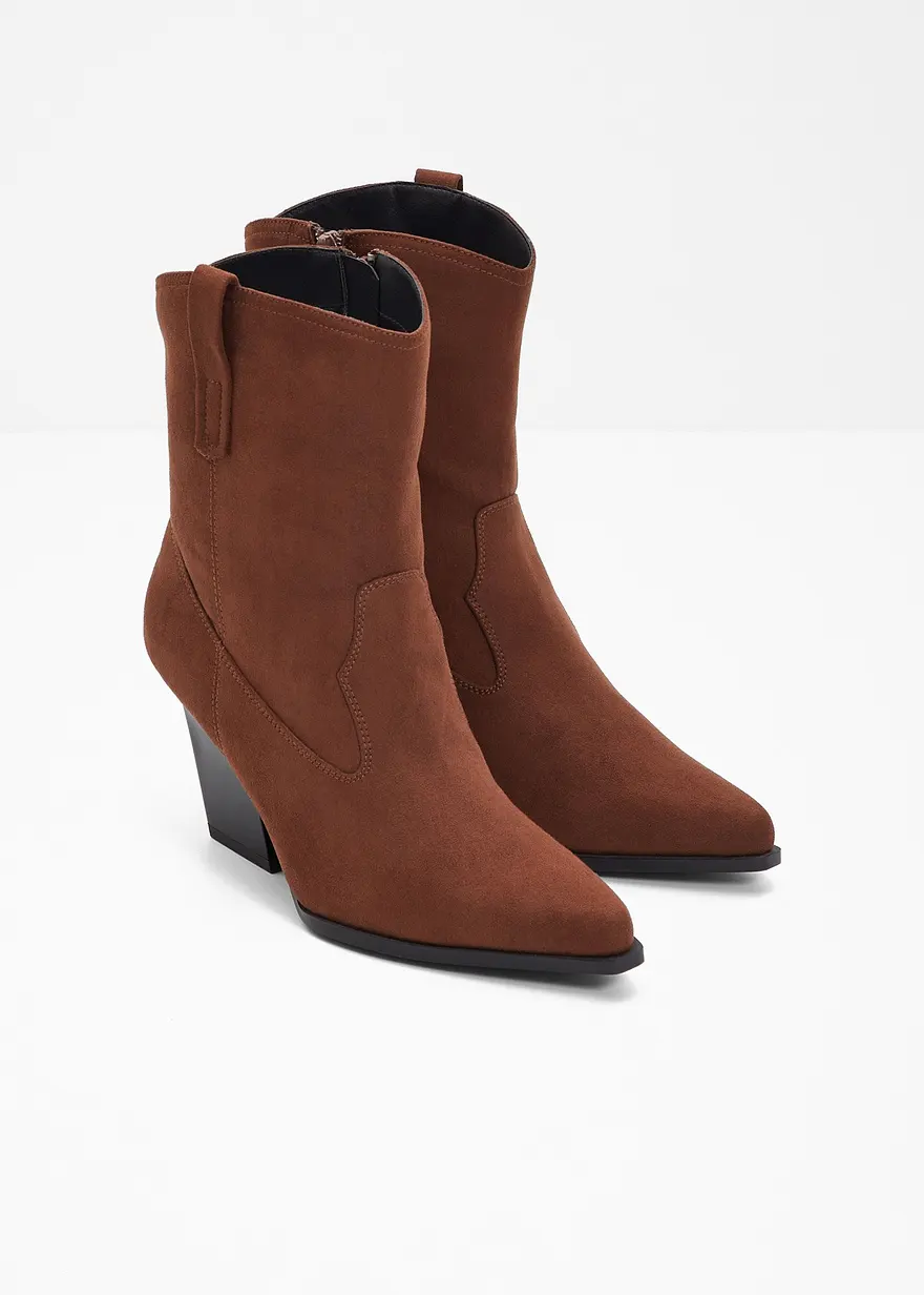 Bonprix Schöne Stiefdelette Im Mordernen Cowboy-Look - Braun