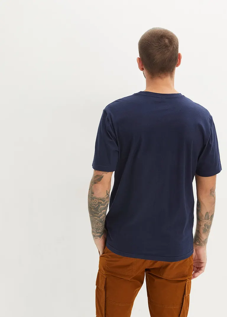 Bonprix Schöne T-Shirt Packung Mit Maritimen Drucken - Herren