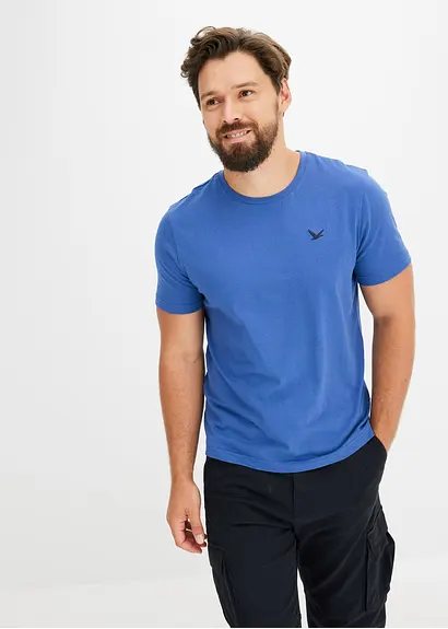 Bonprix Schöne T-Shirts Im 3er Pack Mit Kleiner Stickerei Auf Der Brust