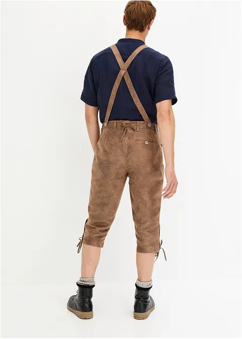 Bonprix Schöne Trachten-Kniebundhose Aus Lederimitat - Braun