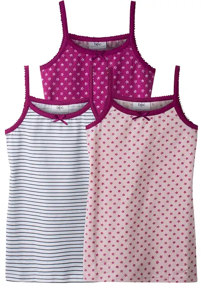 bonprix Schöne Unterhemden mit Druck und Schleifendetail