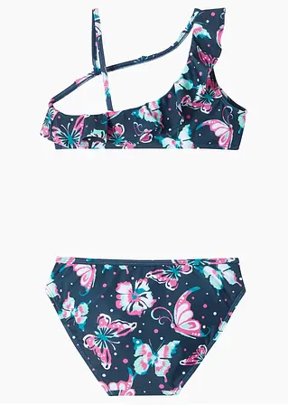 Bonprix Schöner Bikini Mit Schmetterlingen - Dunkelblau Bedruckt - Kinder