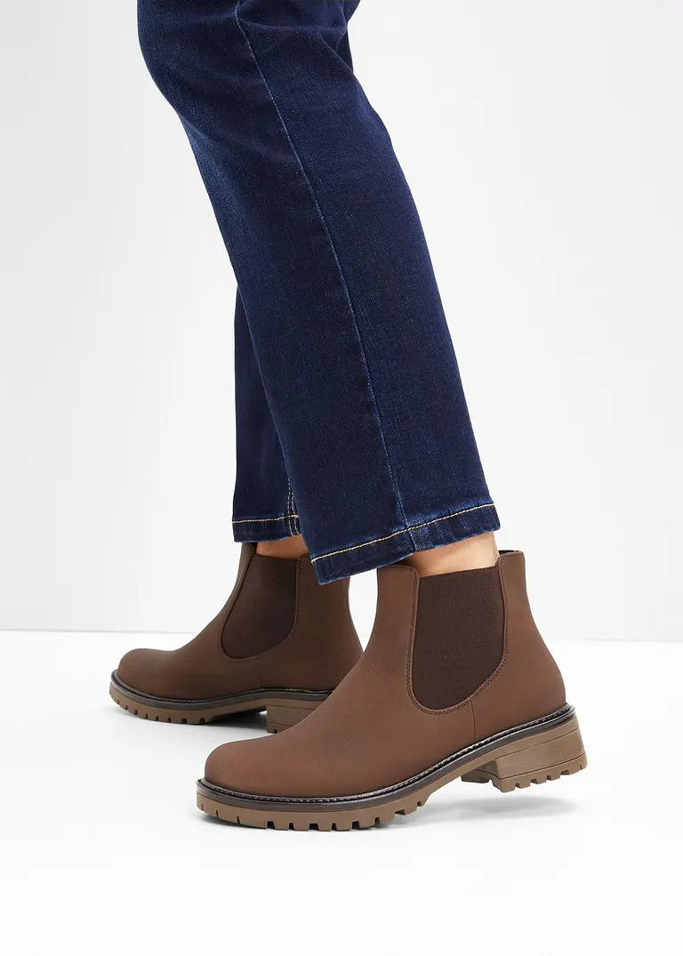 Bonprix Schöner Chelsea Boot Im Casual-Look - Braun - Damen