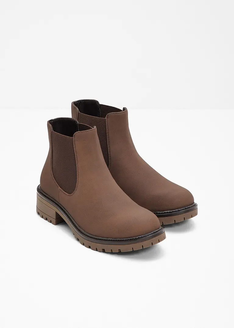 Bonprix Schöner Chelsea Boot Im Casual-Look - Braun - Damen