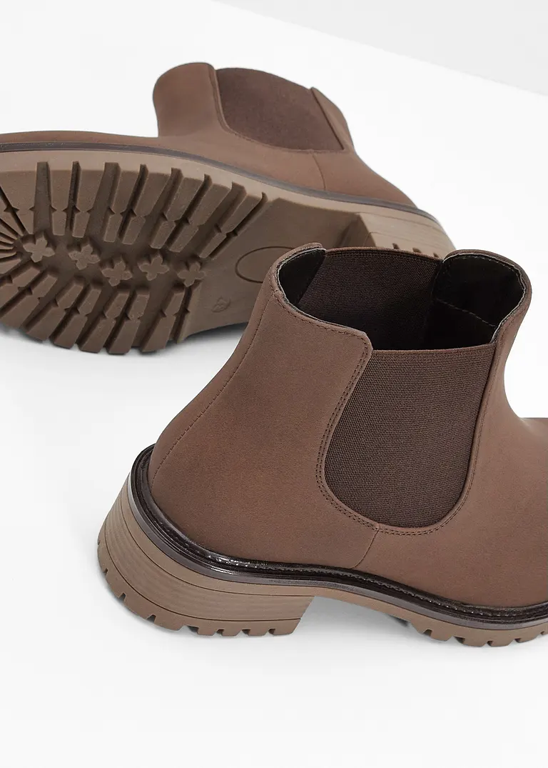 Bonprix Schöner Chelsea Boot Im Casual-Look - Braun - Damen