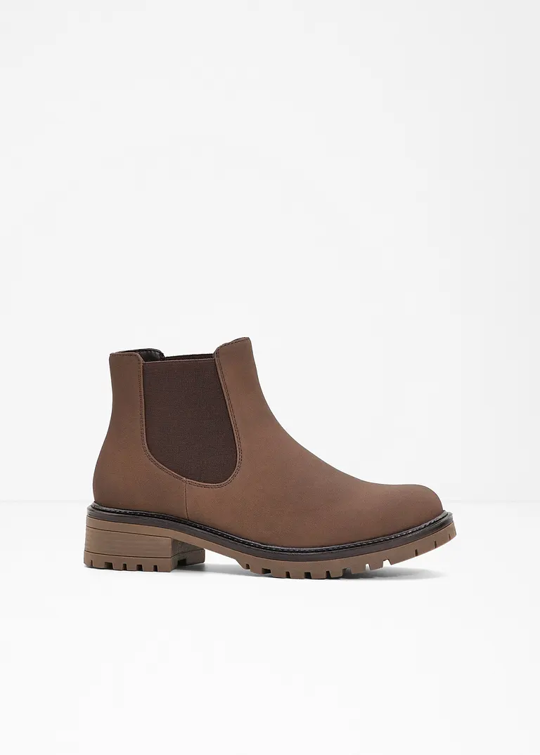 bonprix Schöner Chelsea Boot im Casual-Look - braun - Damen