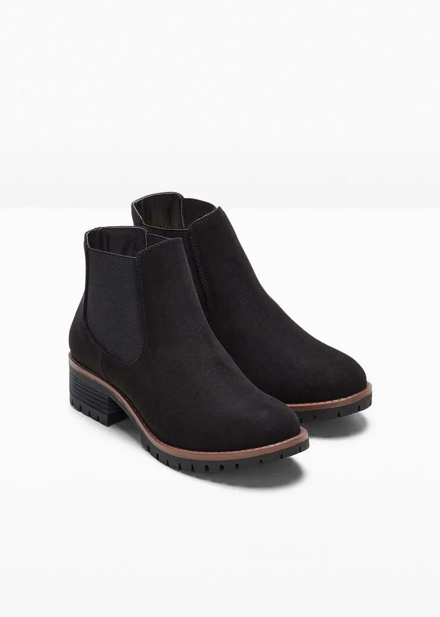 Bonprix Schöner Chelsea Boot Im Casual-Look - Schwarz - Damen