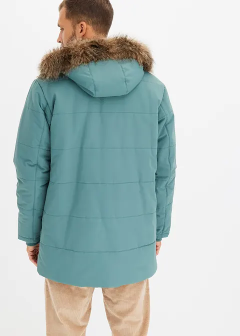 Bonprix Schöner Gesteppter Winter-Parka Mit Teddyfutter Am Körper Und In Der Kapuze Maschinenwaschbar