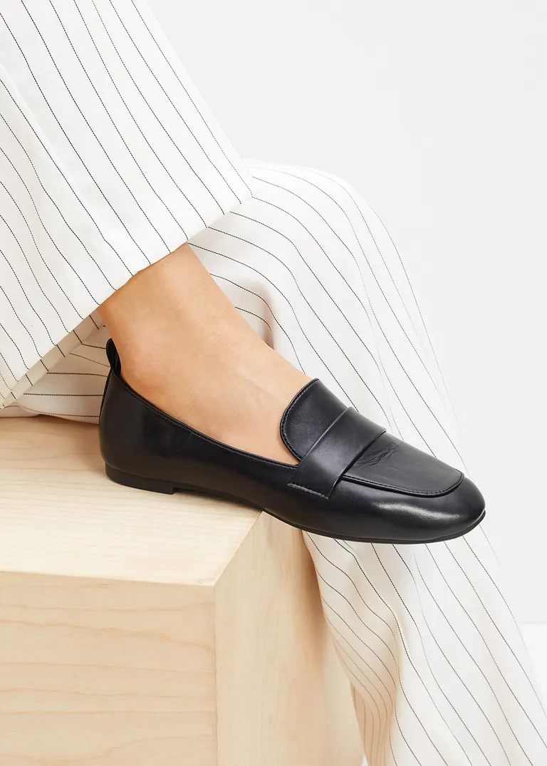 Bonprix Schöner Loafer In Zeitlosem Design - Schwarz - Damen