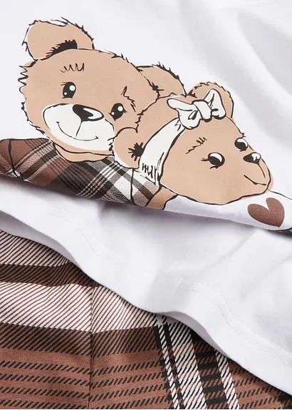 Bonprix Schöner Mädchen Pyjama (2-tlg. Set) Mit Druck. - Kinder