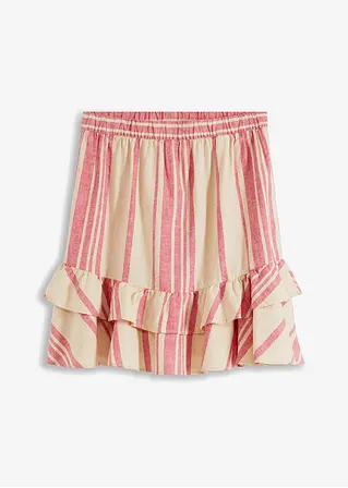 bonprix Schöner Minirock aus Leinenmischung - beige - Damen