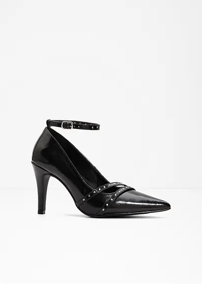 bonprix Schöner Pumps mit Nieten Details - schwarz - Damen