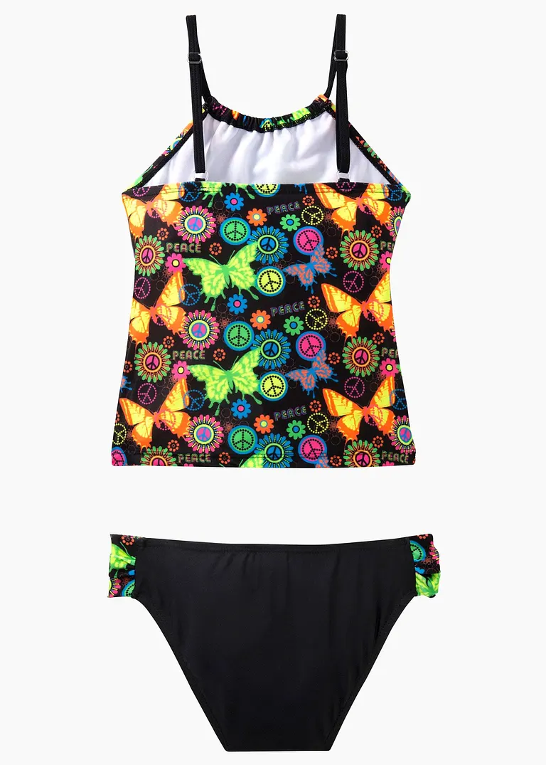 Bonprix Schöner Tankini Mit Schmetterlings-Print Aus Nachhaltiger Badeware