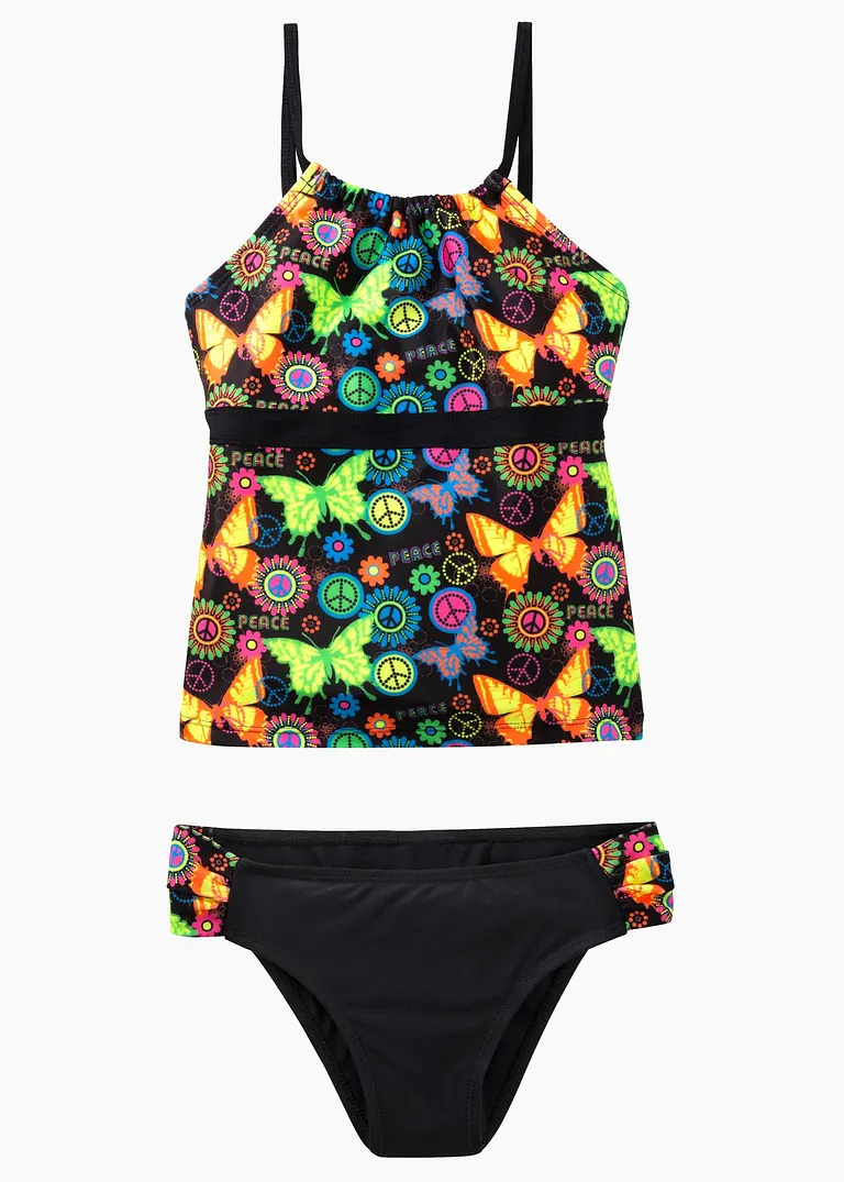 bonprix Schöner Tankini mit Schmetterlings-Print aus nachhaltiger Badeware