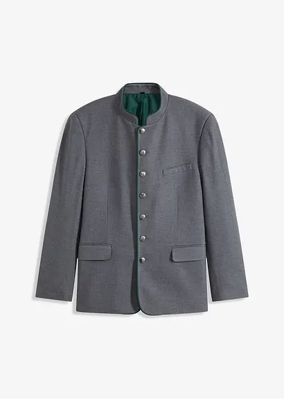 bonprix Schöner Trachtenjanker mit farblichen Details - grau
