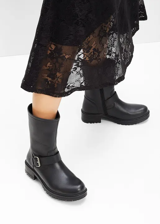 Bonprix Schöner Winterstiefel Im Casual-Look - Schwarz - Damen