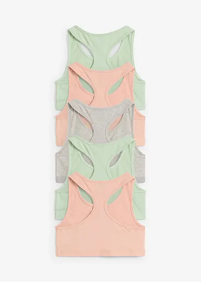 Bonprix Schönes Bustier Mit Bio-Baumwolle Im 5er Pack. - Kinder