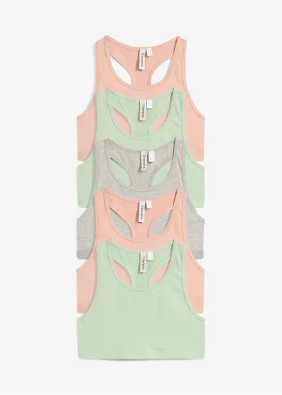 bonprix Schönes Bustier mit Bio-Baumwolle im 5er Pack. - Kinder