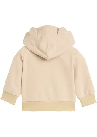 Bonprix Schönes Fleeceshirt Mit Kapuze In Teddyoptik - Beige