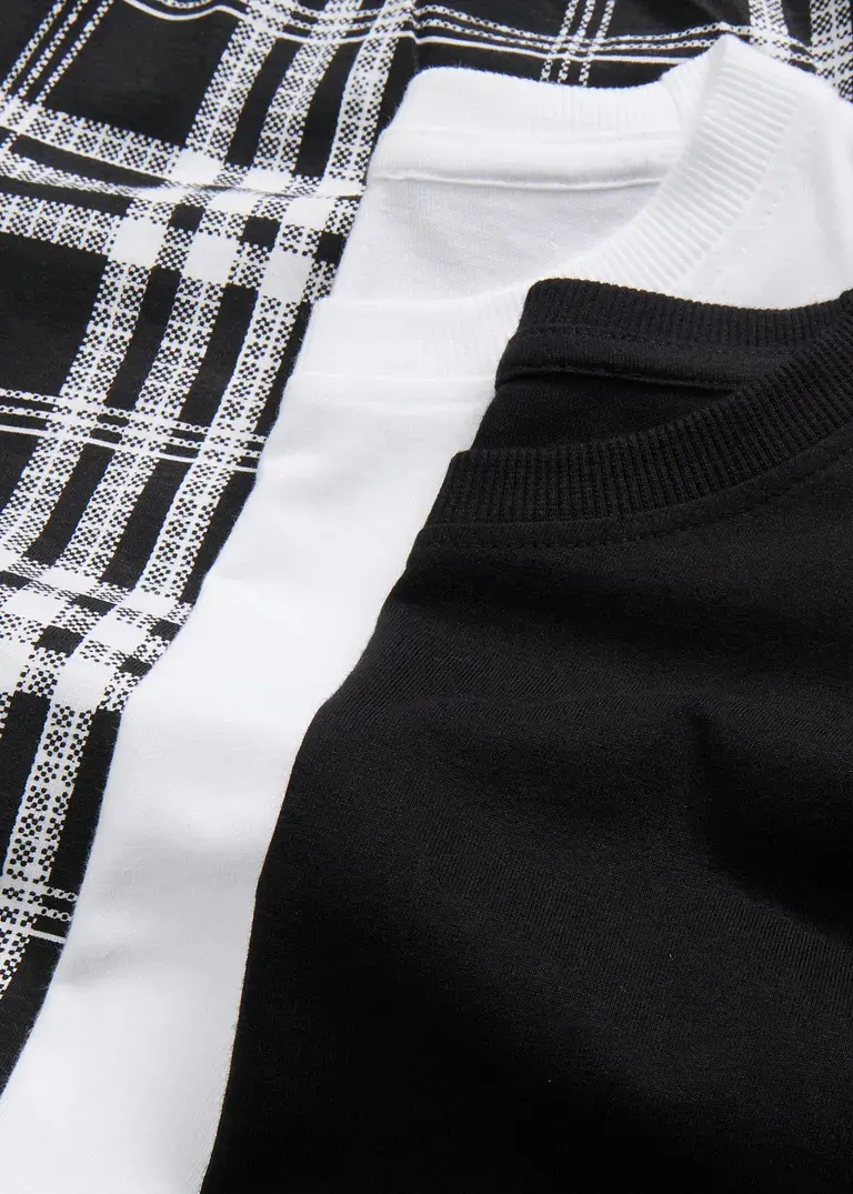 Bonprix Schönes Kinder Pyjama (3-tlg. Set) Mit 2 Shirt Und Einer Hose