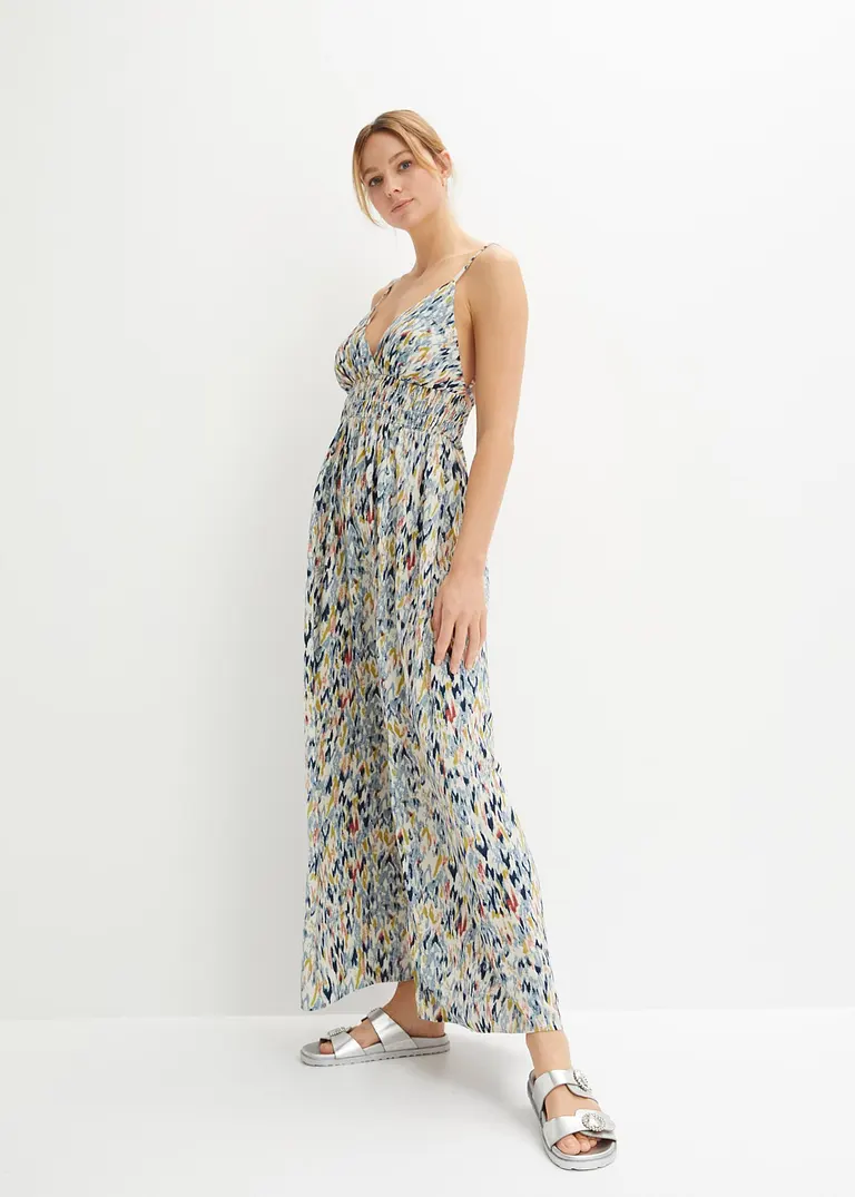 Bonprix Schönes Kleid Mit Schönem Print - Weiß - Damen