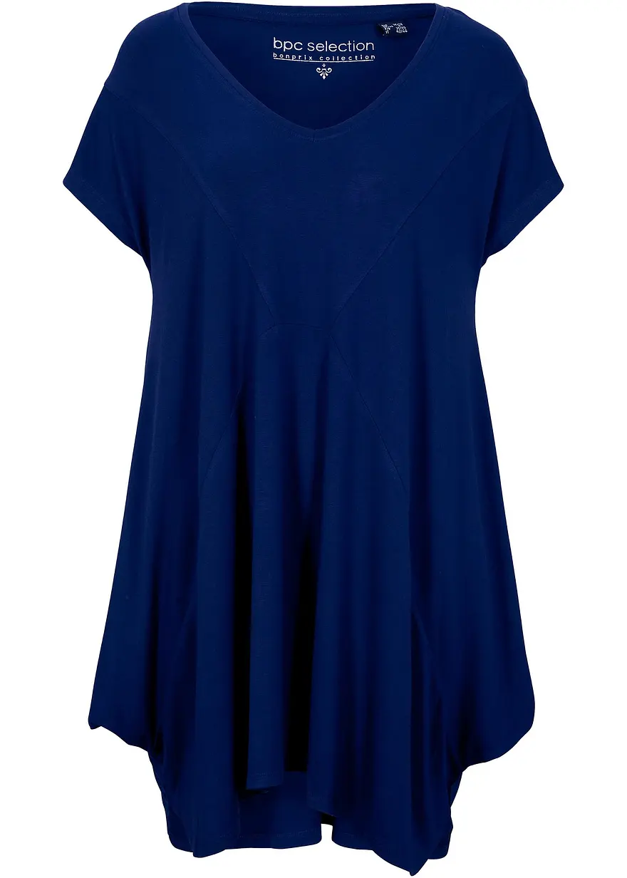 bonprix Schönes Long-Top in A-Shape Passform - blau - Damen