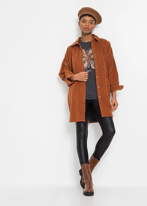 Bonprix Schönes Longshirt Mit Rundhalsausschnitt - Schwarz