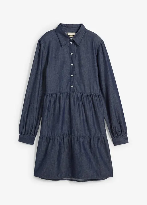 bonprix Schönes Mädchen Jeanskleid in A-Linie aus reiner Bio-Baumwolle