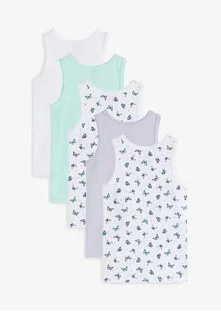 Bonprix Schönes Mädchen Unterhemd Im 5er Pack - Kinder