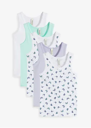 bonprix Schönes Mädchen Unterhemd im 5er Pack - Kinder