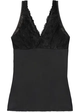 bonprix Schönes Shapetop mit Spitzenbesatz mit mittlerer Formkraft