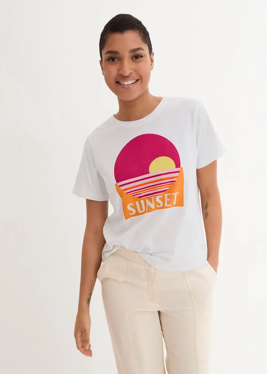 Bonprix Schönes Shirt Rundet Durch Die Komfortable Form Und Reine Baumwolle Den Look Vorteilhaft Ab