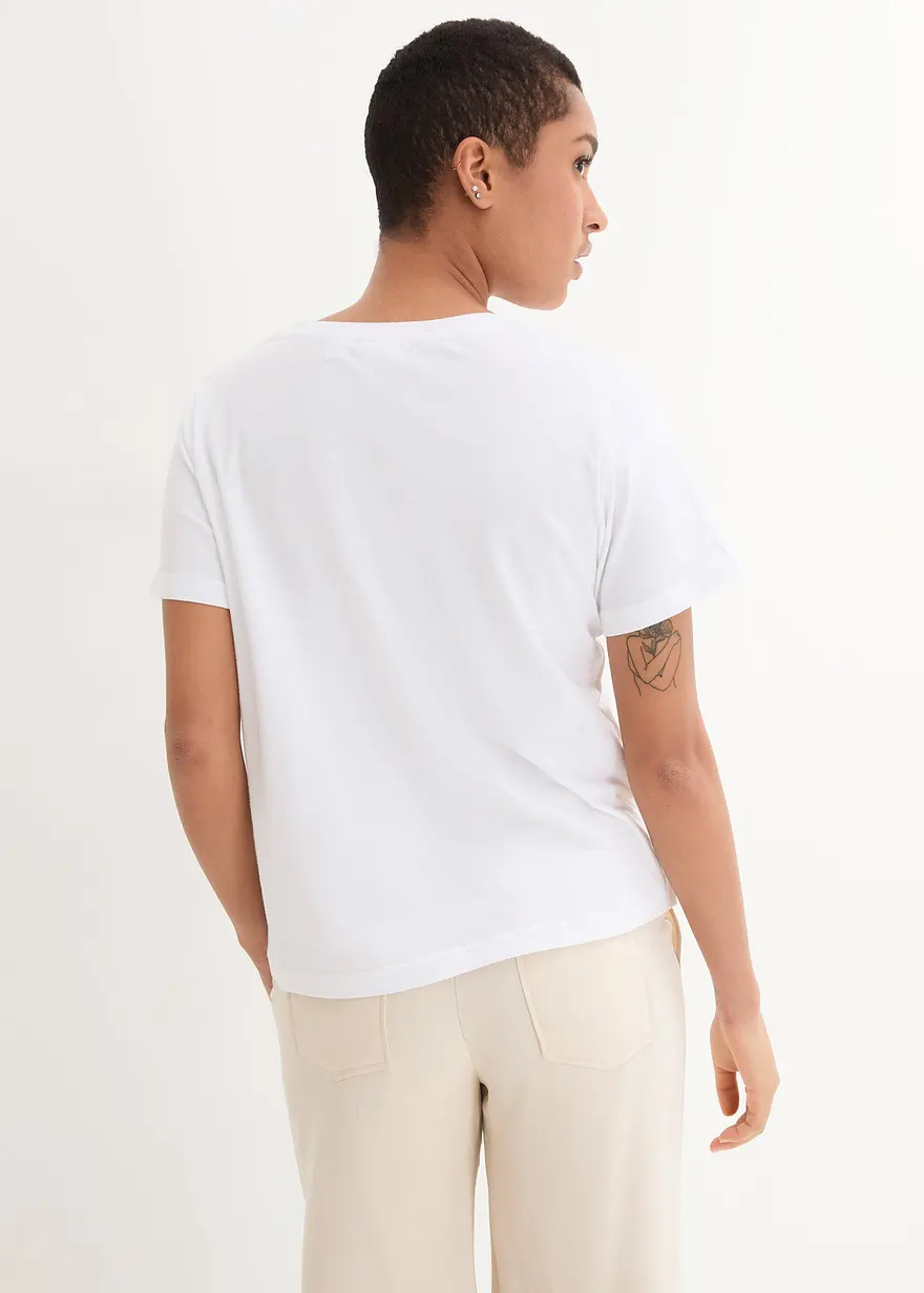 Bonprix Schönes Shirt Rundet Durch Die Komfortable Form Und Reine Baumwolle Den Look Vorteilhaft Ab