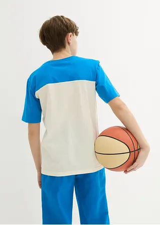 Bonprix Schönes T-Shirt Mit Einem Maritimen Druck Auf Der Brust - Blau