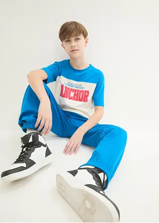 Bonprix Schönes T-Shirt Mit Einem Maritimen Druck Auf Der Brust - Blau