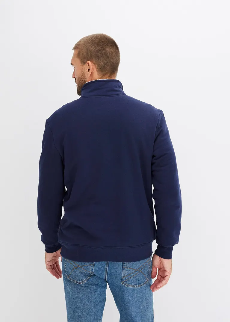 Bonprix Schönes Thermo-Sweatshirt Mit Troyer-Kragen Warm Gefüttert