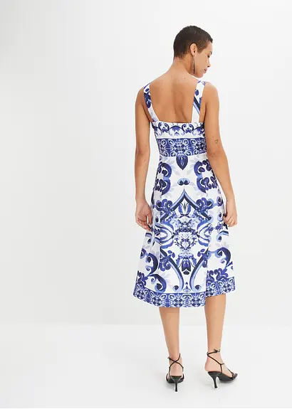 Bonprix Schönes Trägerkleid Mit Schönem Kleid - Blau - Damen