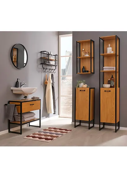 Bonprix Schrank Stehend Im Industrial Style - Beige Schrank Stehend