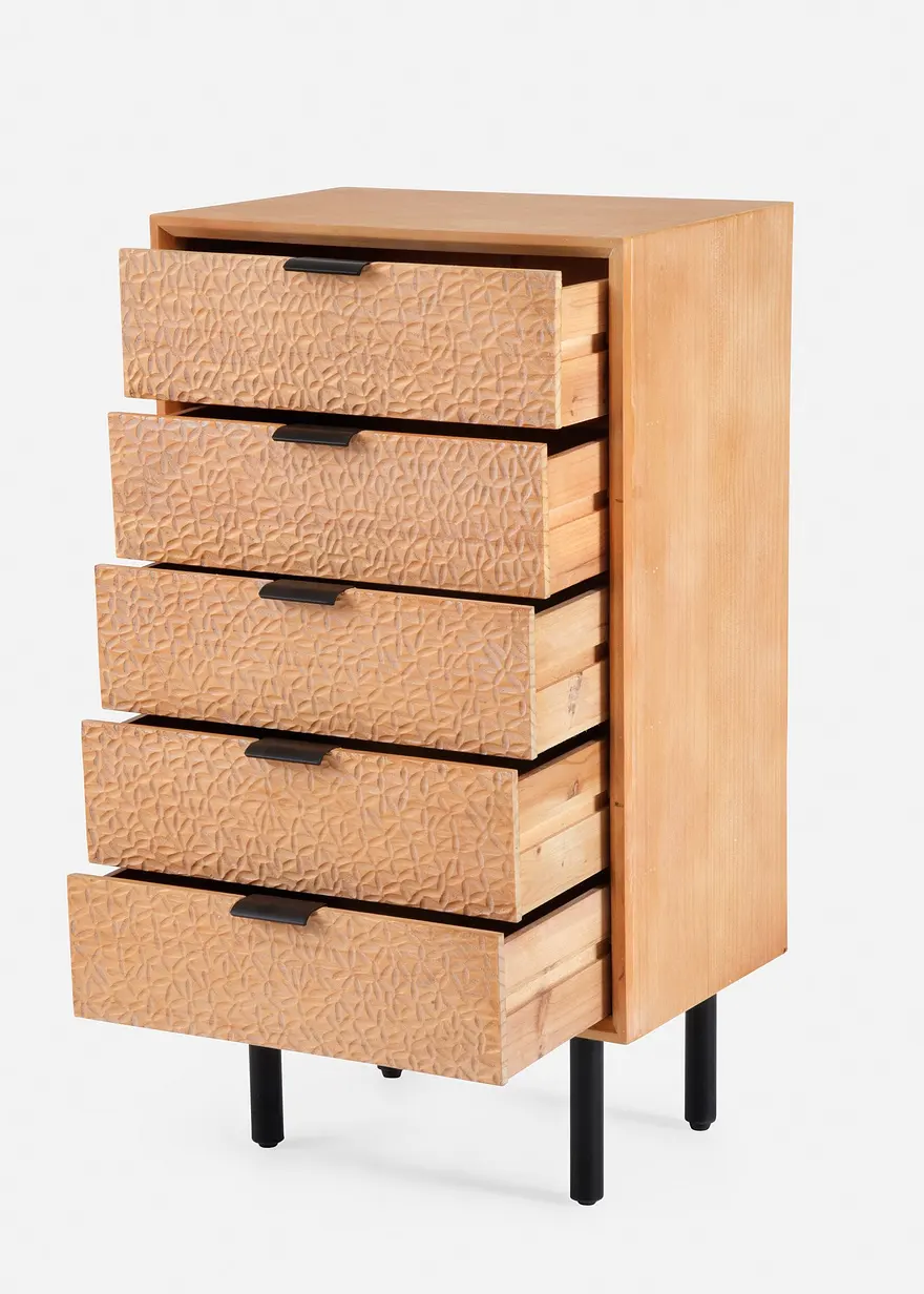 Bonprix Schubladenkommode Mit Außergewöhnlicher Front - Beige Kommode