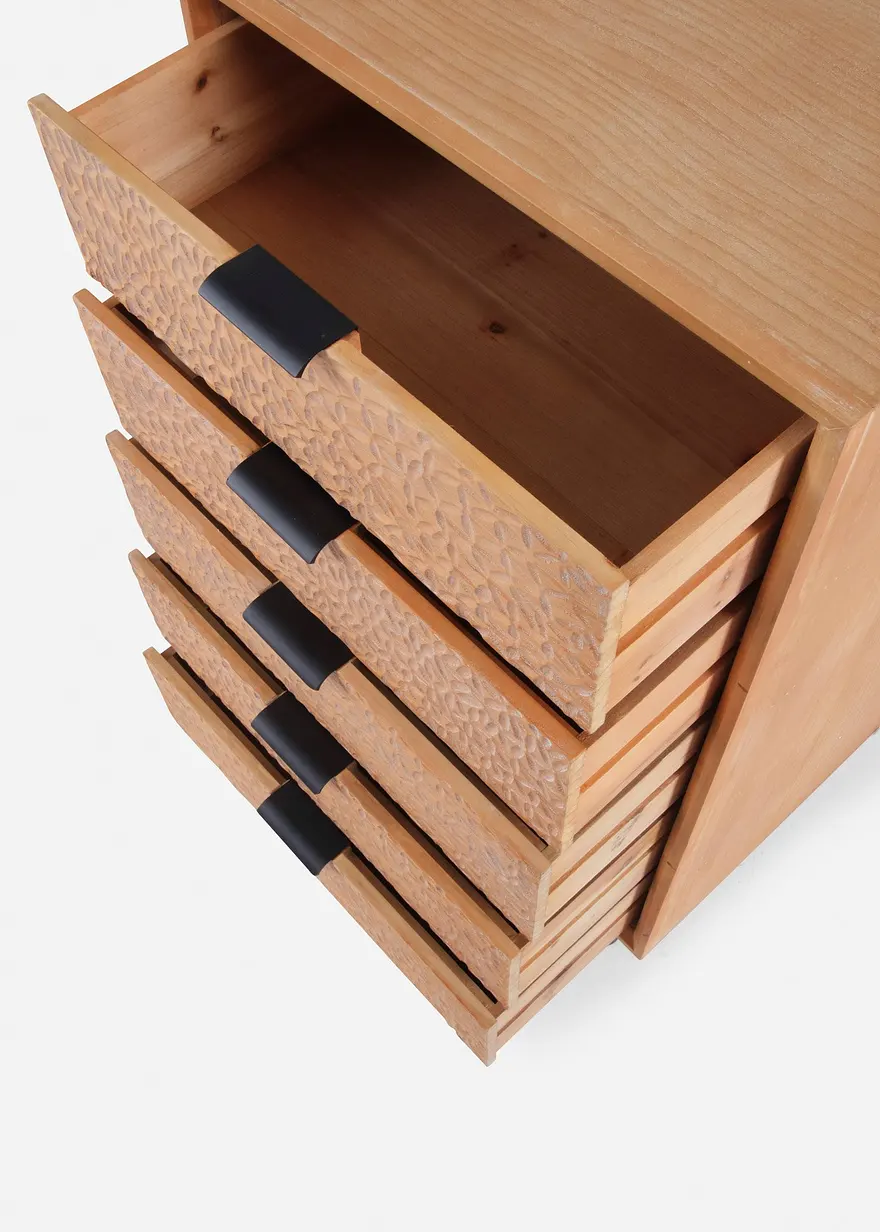 Bonprix Schubladenkommode Mit Außergewöhnlicher Front - Beige Kommode