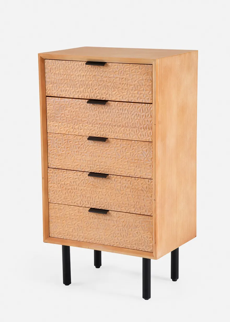 bonprix Schubladenkommode mit außergewöhnlicher Front - beige Kommode