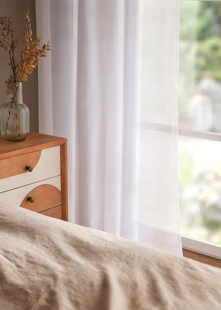 Bonprix Sehr Feinfädige Batist-Gardinenschal Mit Weichem Touch