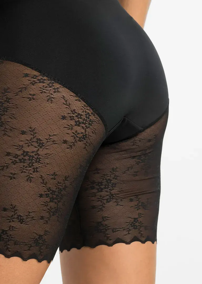 Bonprix Shape Hose Mit Spitze Und Mittlerer Formkraft - Schwarz