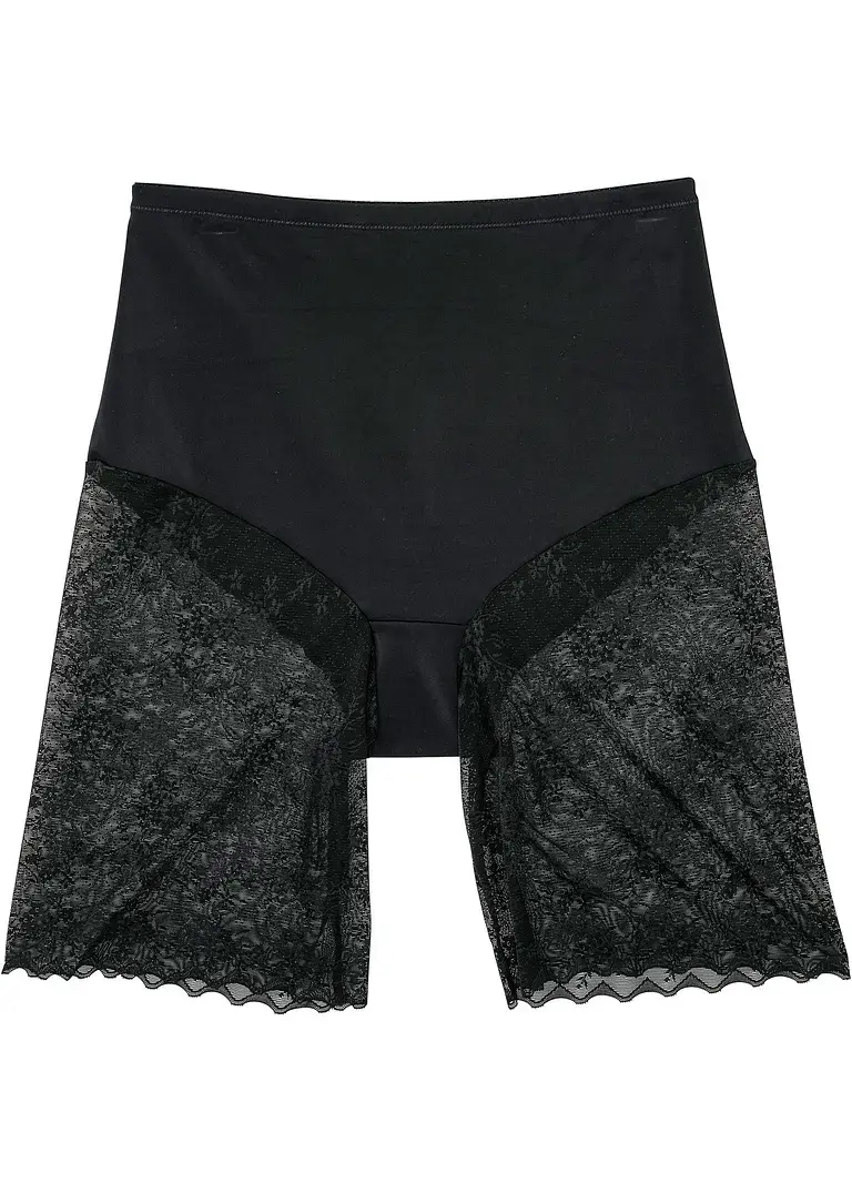 bonprix Shape Hose mit Spitze und mittlerer Formkraft - schwarz