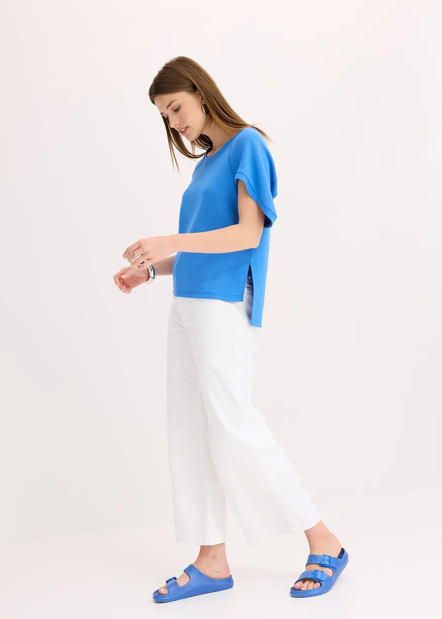 Bonprix Shirt In Lockerer Passform Mit Kurzen Assymetrischem Ärmeleinsätzen