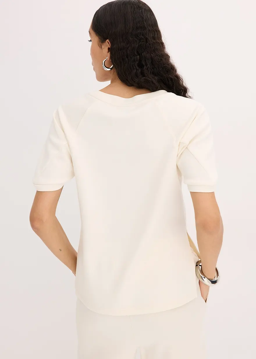 Bonprix Shirt In Lockerer Passform Mit Kurzen Assymetrischem Ärmeleinsätzen