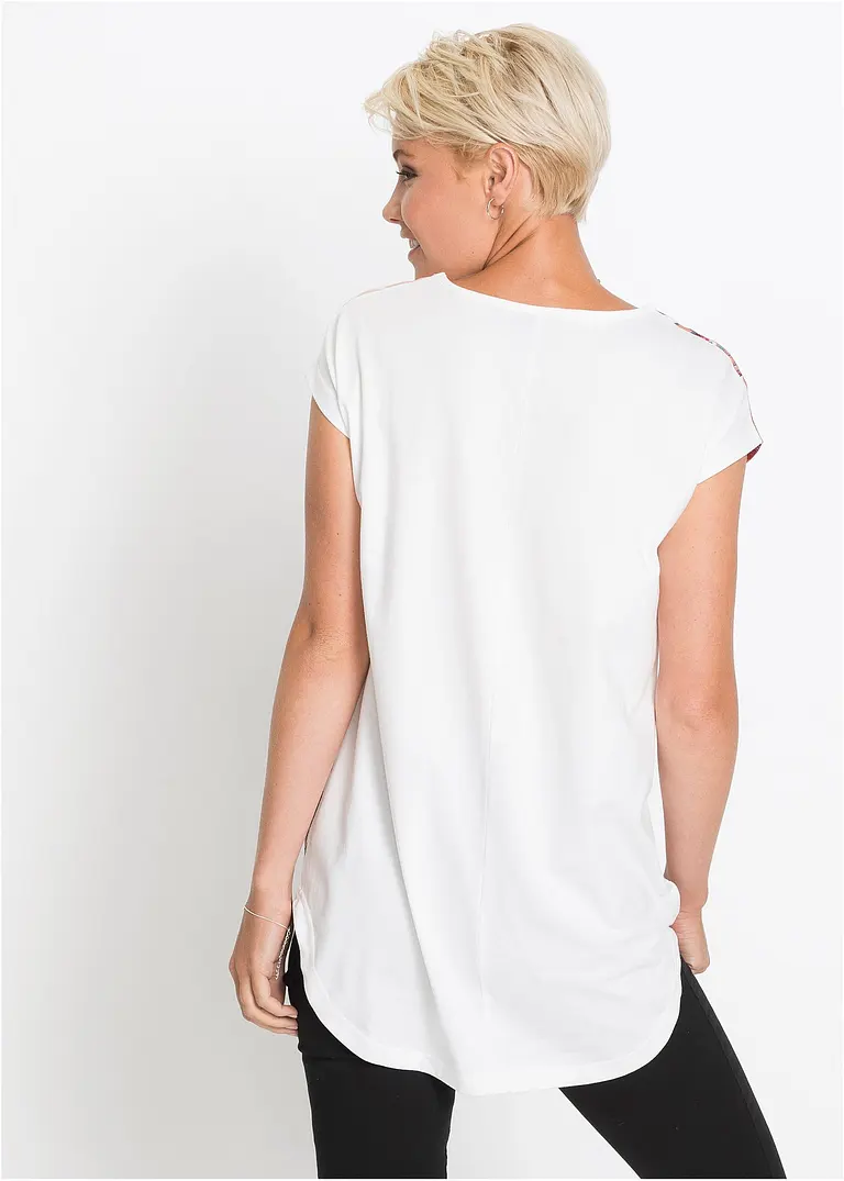Bonprix Shirt Mit Psychedelischem Print - Weiß - Damen
