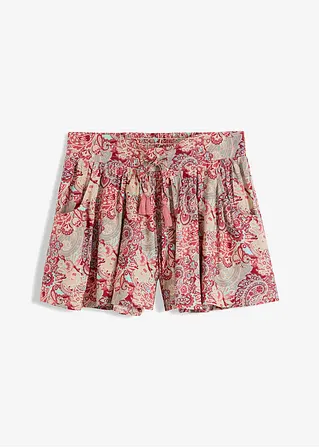 bonprix Shorts mit Bindeband aus Viskose - beige - Damen