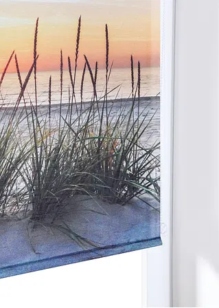 Bonprix Sichtschutzrollo Mit Druck Sonnenuntergang - Beige